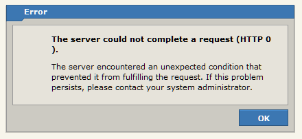 http error 0 , vmware infrastructure 2